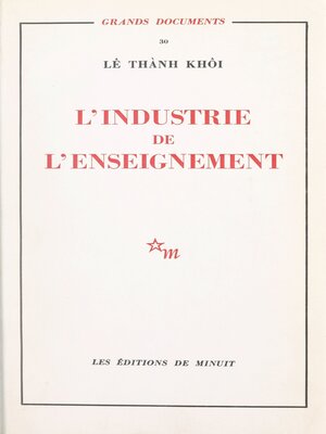 cover image of L'industrie de l'enseignement
